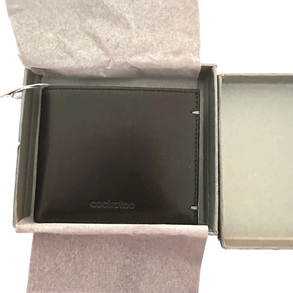 New Cockatoo Napa black leather wallet - Picture 3 of 5